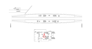 近鉄/八戸ノ里駅//№5駅看板・駅広告、位置図