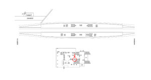 近鉄／八戸ノ里駅／／№6駅看板・駅広告、位置図