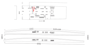 近鉄／東花園駅／／№1601駅看板・駅広告、位置図