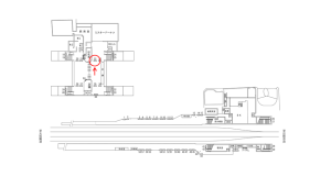 近鉄／瓢箪山駅／／№22駅看板・駅広告、位置図