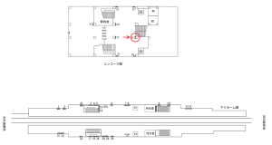 近鉄/河内花園駅//№24駅看板・駅広告、位置図