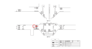 近鉄/近鉄日本橋駅//№105駅看板・駅広告、位置図