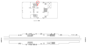 近鉄／河内花園駅／／№22駅看板・駅広告、位置図