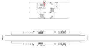 近鉄／若江岩田駅／／№29駅看板・駅広告、位置図