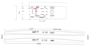 近鉄/東花園駅//№31駅看板・駅広告、位置図