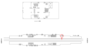 近鉄／河内花園駅／／№11駅看板・駅広告、位置図
