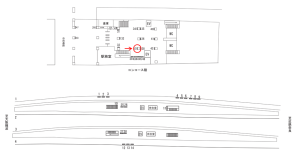 近鉄／東花園駅／／№37駅看板・駅広告、位置図
