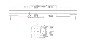 近鉄/河内小阪駅//№31駅看板・駅広告、位置図