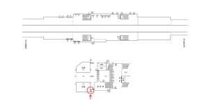 近鉄/河内小阪駅//№89駅看板・駅広告、位置図