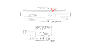 近鉄／今里駅／／№1駅看板・駅広告、位置図