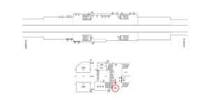 近鉄/河内小阪駅//№68駅看板・駅広告、位置図