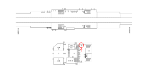 近鉄/河内小阪駅//№66駅看板・駅広告、位置図