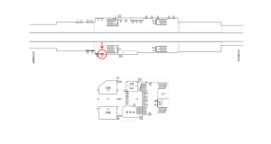 近鉄／河内小阪駅／／№33駅看板・駅広告、位置図