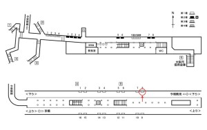 Osaka／Metro（大阪メトロ）　蒲生四丁目駅／長堀鶴見緑地線№1-008№008、位置図