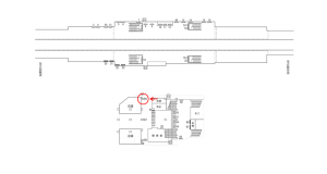 近鉄/河内小阪駅//№86駅看板・駅広告、位置図