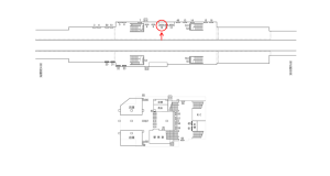 近鉄／河内小阪駅／／№10駅看板・駅広告、位置図