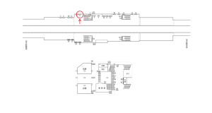近鉄／河内小阪駅／／№6駅看板・駅広告、位置図