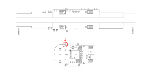 近鉄/河内小阪駅//№85駅看板・駅広告、位置図