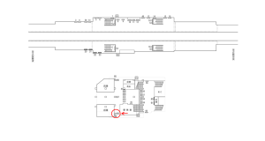 近鉄／河内小阪駅／／№88駅看板・駅広告、位置図