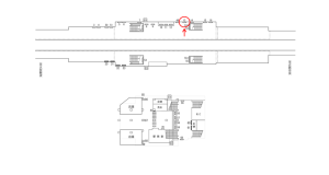 近鉄/河内小阪駅//№13駅看板・駅広告、位置図