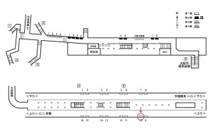 Osaka/Metro(大阪メトロ) 蒲生四丁目駅/長堀鶴見緑地線№1-010№010、位置図