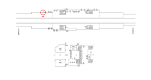 近鉄/河内小阪駅//№3駅看板・駅広告、位置図