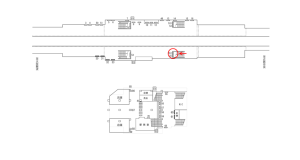 近鉄/河内小阪駅//№551駅看板・駅広告、位置図