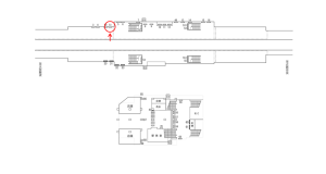 近鉄／河内小阪駅／／№51駅看板・駅広告、位置図
