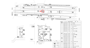 近鉄／生駒駅／／№94駅看板・駅広告、位置図