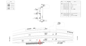 近鉄／河内山本駅／／№43駅看板・駅広告、位置図