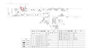 近鉄／大阪上本町駅／／№303駅看板・駅広告、位置図