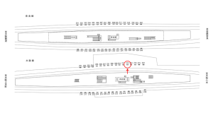 近鉄／布施駅／／№212駅看板・駅広告、位置図