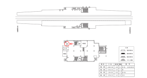 近鉄/河内永和駅//№51駅看板・駅広告、位置図