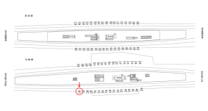 近鉄／布施駅／／№216駅看板・駅広告、位置図