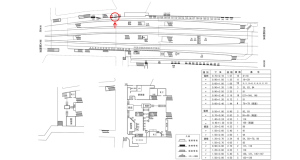 近鉄/生駒駅//№123駅看板・駅広告、位置図