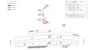 近鉄／河内山本駅／／№75駅看板・駅広告、位置図