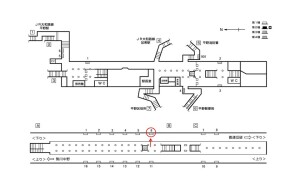 Osaka/Metro(大阪メトロ) 平野駅/谷町線№1-006№006、位置図