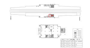 近鉄/河内永和駅//№52駅看板・駅広告、位置図
