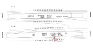 近鉄／布施駅／／№224駅看板・駅広告、位置図