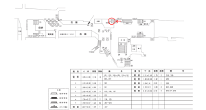 近鉄／大阪上本町駅／／№124駅看板・駅広告、位置図