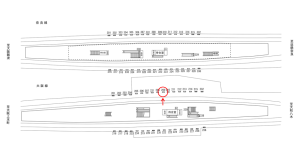 近鉄／布施駅／／№209駅看板・駅広告、位置図