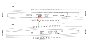 近鉄／布施駅／／№334駅看板・駅広告、位置図