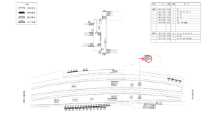 近鉄／河内山本駅／／№83駅看板・駅広告、位置図