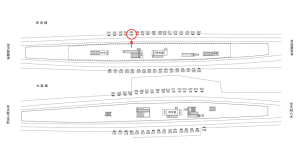 近鉄／布施駅／／№305駅看板・駅広告、位置図