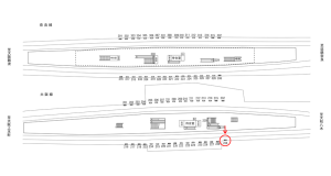 近鉄／布施駅／／№236駅看板・駅広告、位置図