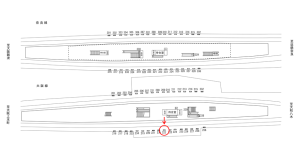 近鉄／布施駅／／№222駅看板・駅広告、位置図