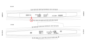 近鉄／布施駅／／№316駅看板・駅広告、位置図