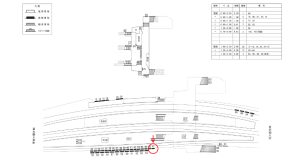 近鉄／河内山本駅／／№47駅看板・駅広告、位置図