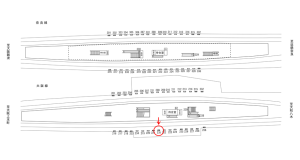 近鉄／布施駅／／№235駅看板・駅広告、位置図