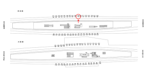 近鉄／布施駅／／№309駅看板・駅広告、位置図